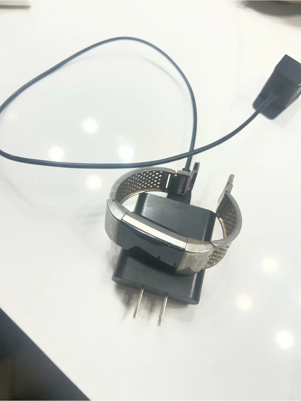 fitbit Charge Series Stainless Steel Silver Fitness Tracker